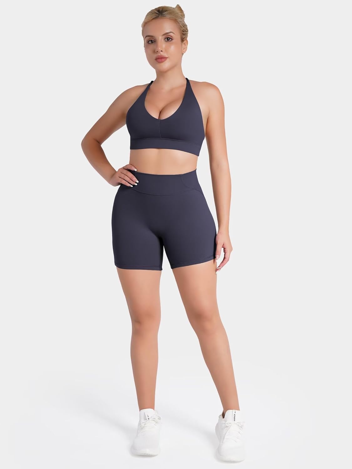 Sunzel No Front Seam High Waist Gym Shorts for Women, Squat Proof Biker Shorts with Tummy Control for Yoga Workout Running - Image 7