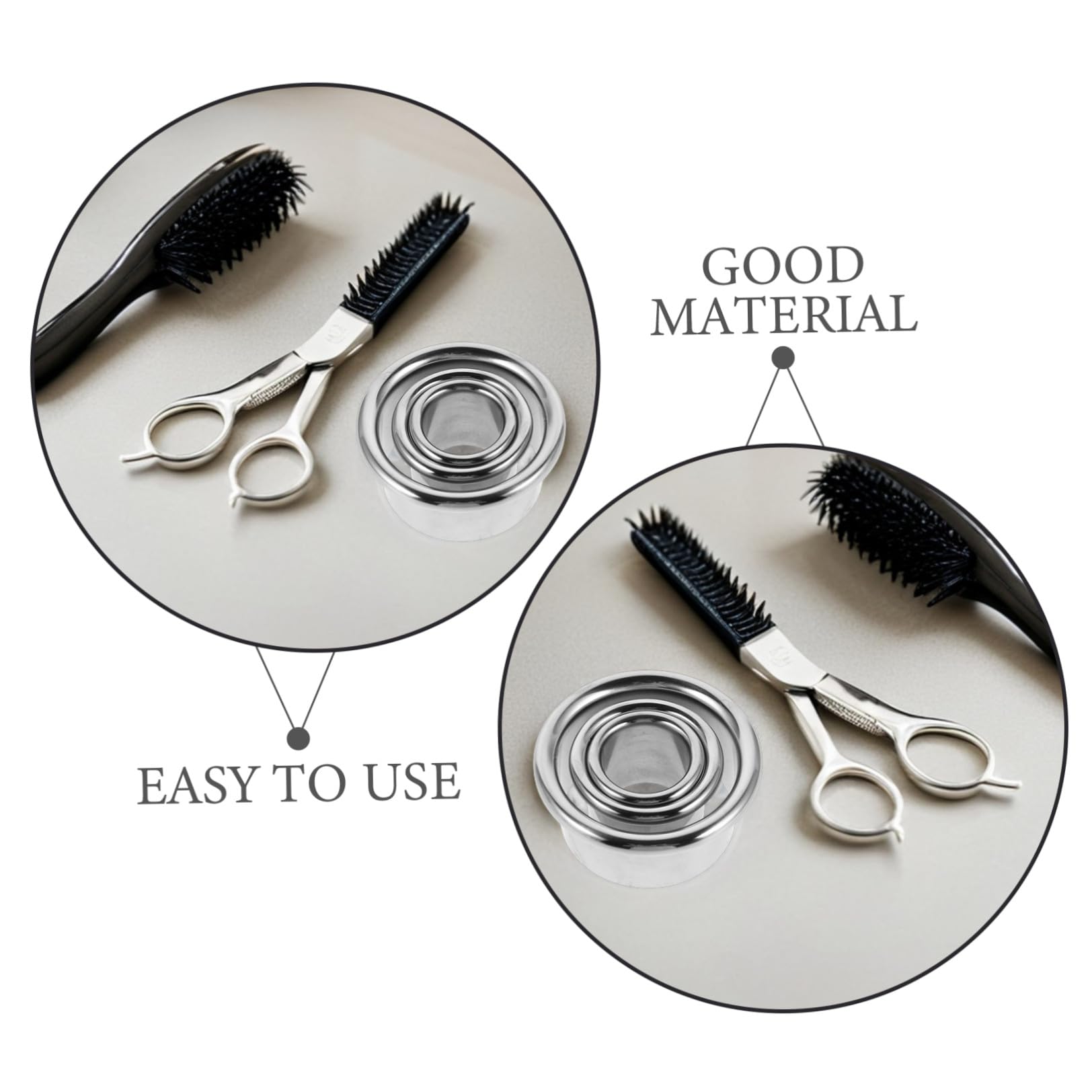 Healifty Soporte para Secador de Pelo para Tubo de Viento 6 Piezas de Acero Inoxidable Compacto Soporte Estable y Organización de Accesorios para Baño y Barbería