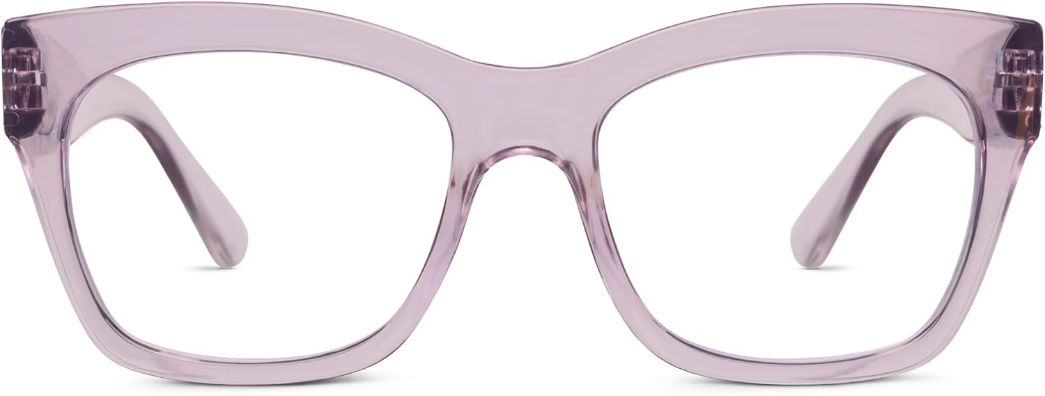 Peepers by PeeperSpecs Women's Shine On Square Blue Light Blocking Reading Glasses