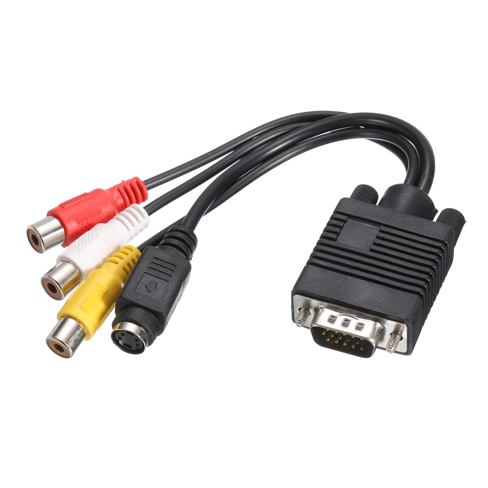 VGA - TV S-Video 3 RCA PC アダプタケーブル Amazon | Like-You VGAからRCAケーブル、VGA から TV Sビデオ 3