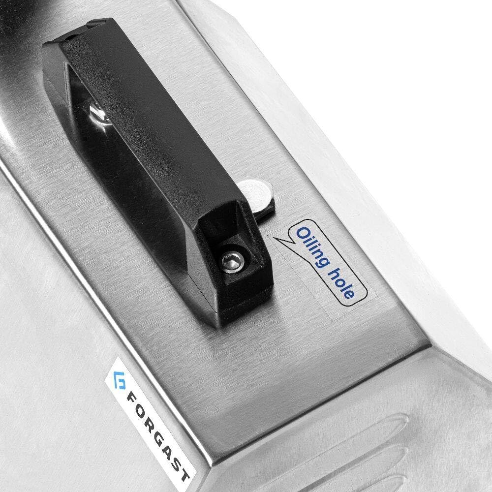 Picadora de carne y verduras eléctrica Professional, productividad 220 kg/h, cuerpo de acero inoxidable, fácil de limpiar, 2 tamices incluidos, 6 y 8 mm, mango ergonómico