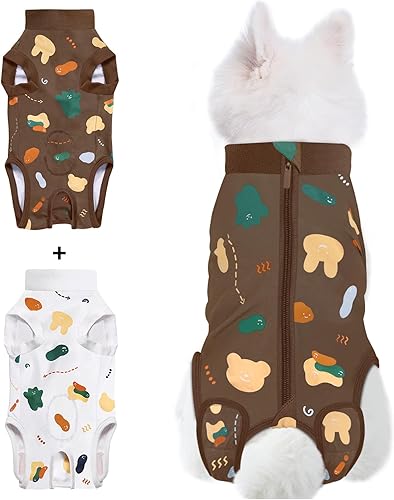 Miniatura 112 de Traje de cirugía para perros pequeños, esterilización femenina, traje profesional de recuperación para perros después de la esterilización, traje 2