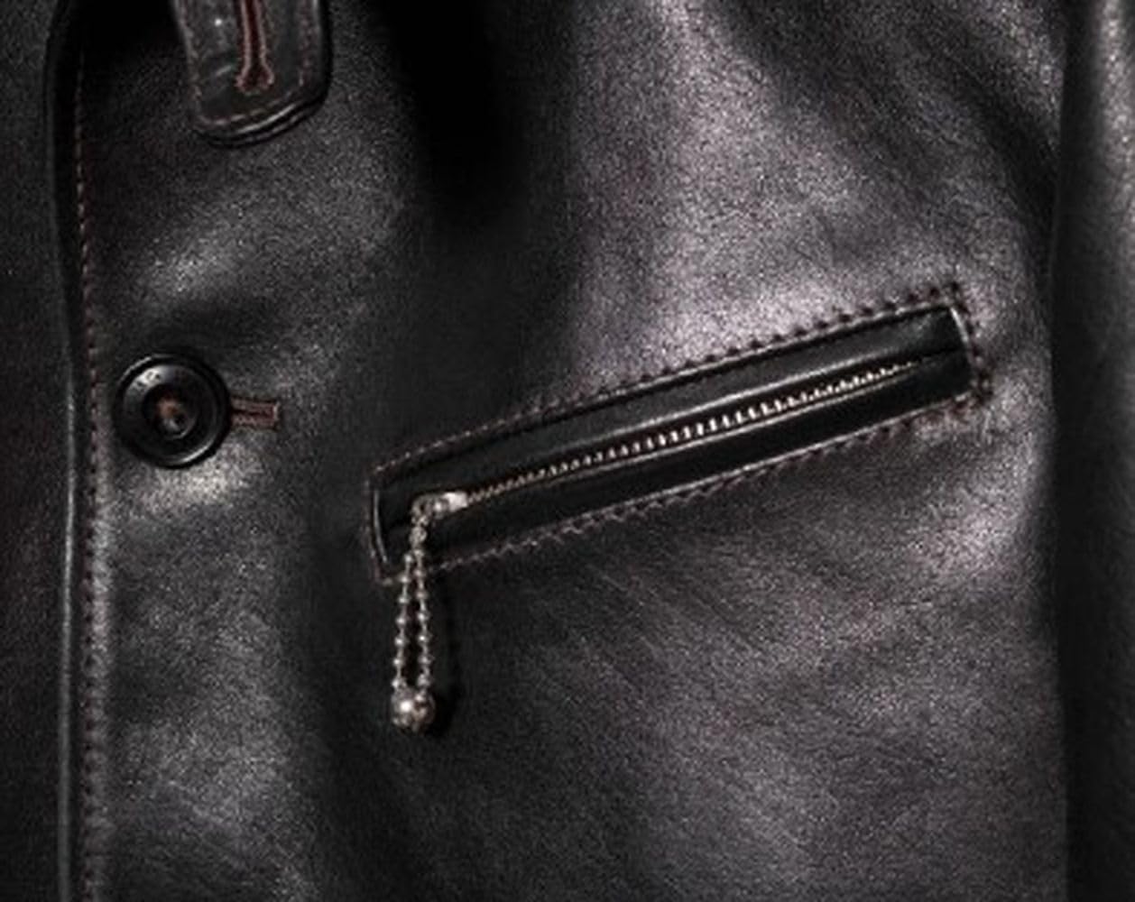 [Y2leather] カーコート ECO HORSE LIGHT CAR COAT BLACK