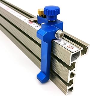 xcbdf ovvio Lavorazione del Legno Miter Gauge Fence Profile Profile Fence T Track Slot Sliding Stackets Connettore per Router di Lavorazione del Legno/Sega da Tavolo Panchine da Tavolo Flessibile