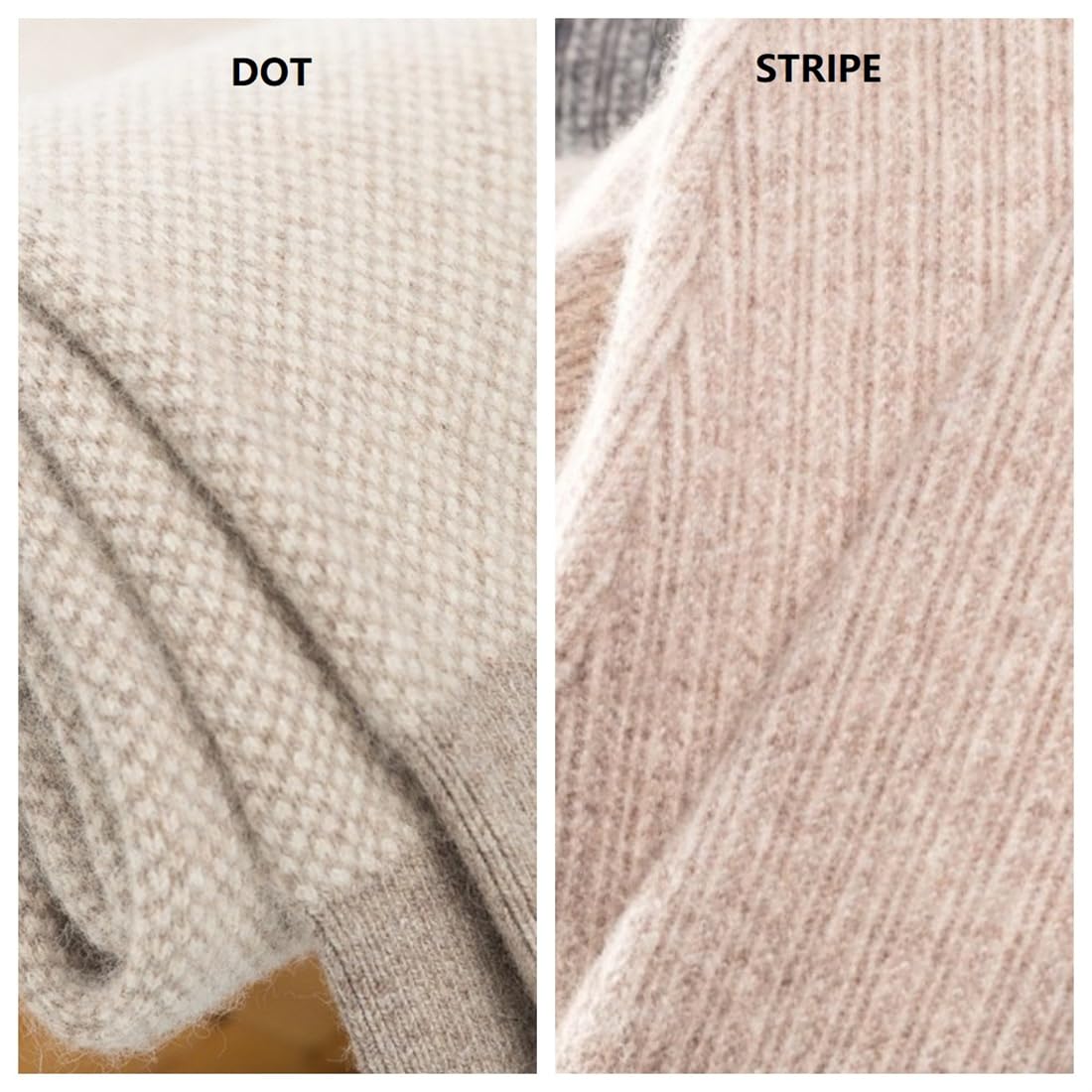 97 % cachemira jacquard gruesa ropa interior térmica para hombre y mujer, pantalones largos para hombre, capa base, leggings de invierno para mujer, Punto beige para hombre, XXL