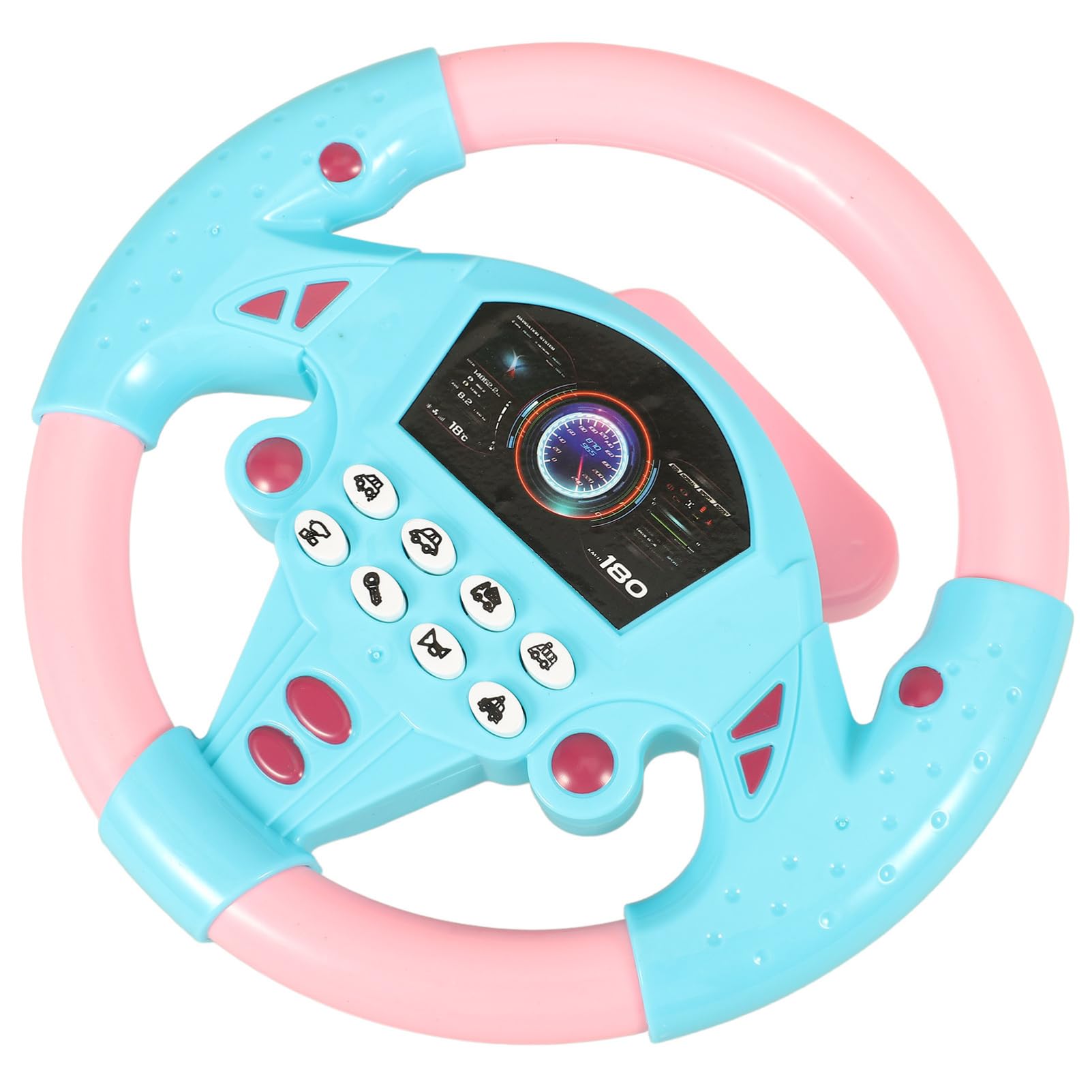 TOYANDONA Steering Wheel for Kids - Simulated Driving Controller Electric Early Learning Educational Toy - Pretend Driving Seat for Children Boys and Girls