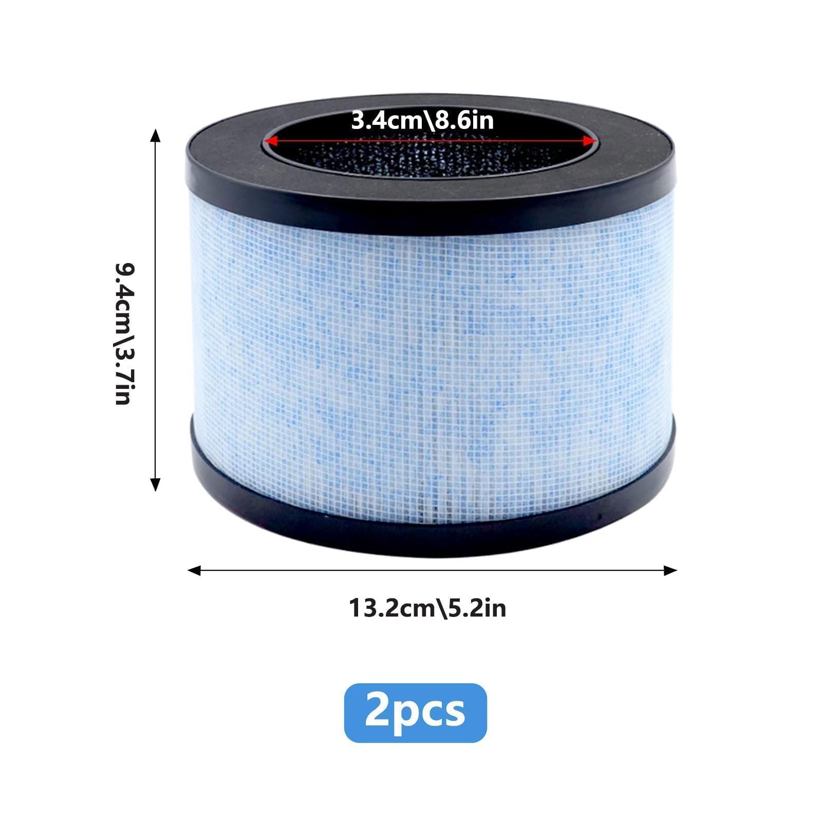 NIYATA 2 PCS DH-JH01/JH06 True HEPA Replacement Filter,Filter for CONOPU DH-JH01/DH-JH06 Air Purifier,Conopu Air Purifier Filter,4-IN-1 Efficient Filtration HEPA H13 Replacement Filter - Image 2