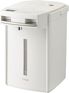 【WEB限定カラー】タイガー魔法瓶 電気ポット 蒸気レス 日本製 節電VE保温 安全構造 お湯計量機能付き とく子さん ミルク 出産祝い マットホワイト 3.0L PIM-N300 WW