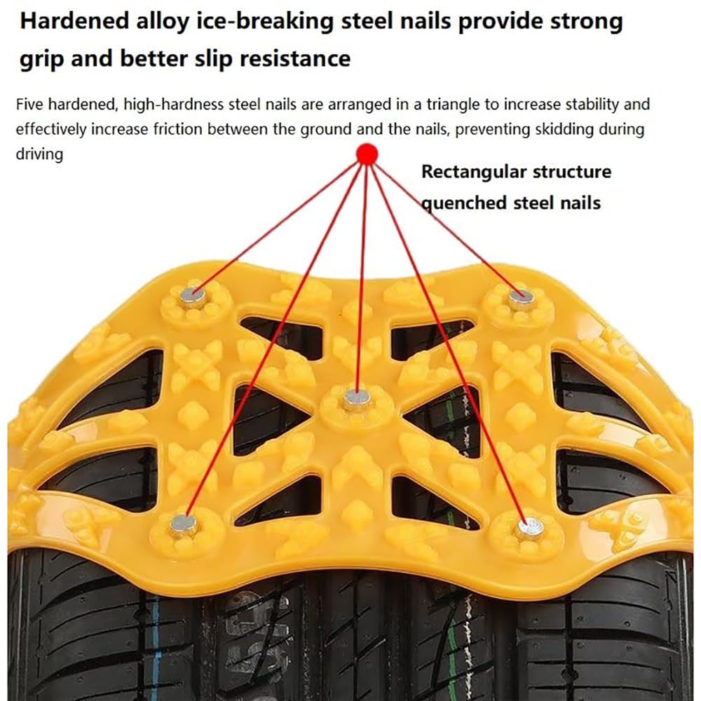 Cadenas de Nieve para Coche, para Seat Arona (2017-) Cadenas Antideslizantes para Neumáticos de Nieve,Antideslizantes,8pcs