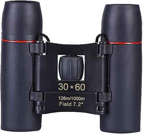HD Binoculars, 30x60 Compact Zoom Binoculars, Long Range Foldable HD Powerful Mini Telescope for Adults and Kids, Travel, Hunting, Sports, Camping