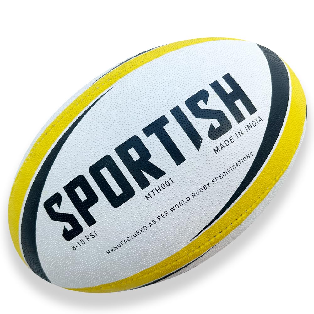 SPORTISH Professional Match Quality: Designed for competitive play, the Size 5 rugby ball meets World Rugby Specifications, making it ideal for matches, leagues, and serious training sessions.