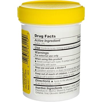 Sulfur-8 Original Hair & Scalp Conditioner 4oz Jar (2 Pack)