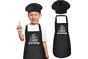 Kids Apron and “CHEF in training” hat set