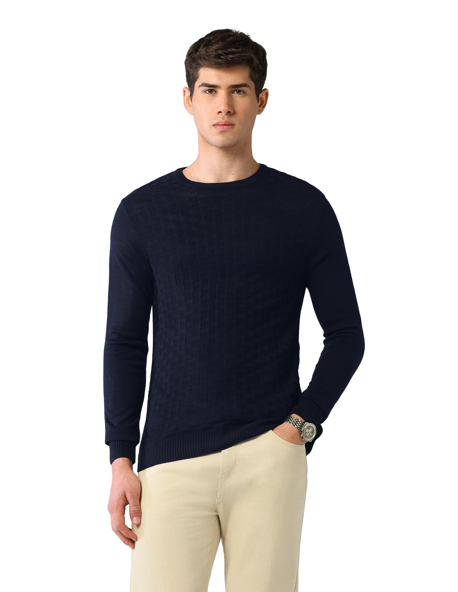 arvind SWFGAON816 Maroon Mens Sweater-picture-26