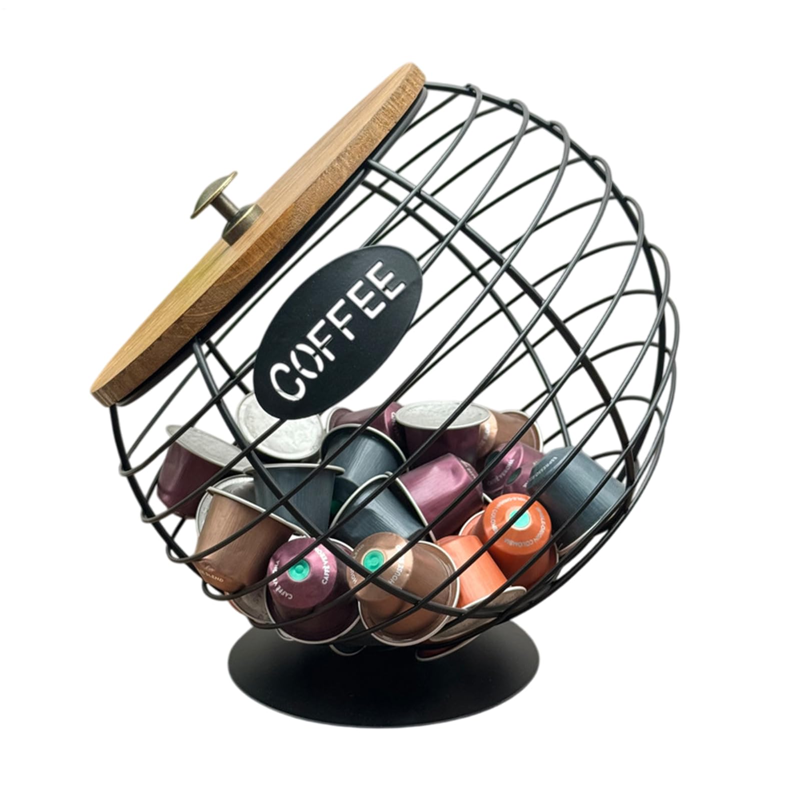 Contenitore Per Di Caffè - Con Coperchio E Ampia Capacità Di Archiviazione,Postazione Per Di Caffè - Per Il Bancone Della Cucina, Il Soggiorno, Le Feste, Bar, La Frutta, Le