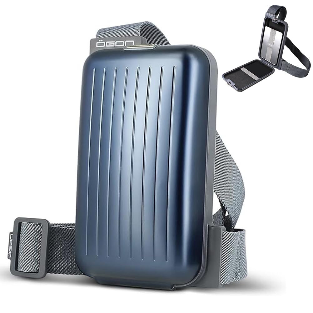 ÖGON Borse a spalla per telefono : Phone Bag & wallet, la pratica ed elegante tracolla in alluminio con portafoglio integrato Taglia unica