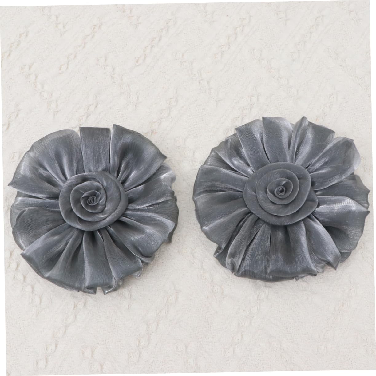 Cabilock Boucles de Rideau Décoratives de Fleur de Soleil 2 Pièces, Pinces Élégantes en Tissu pour Décor de Chambre et Accessoires de Rideaux Robustes
