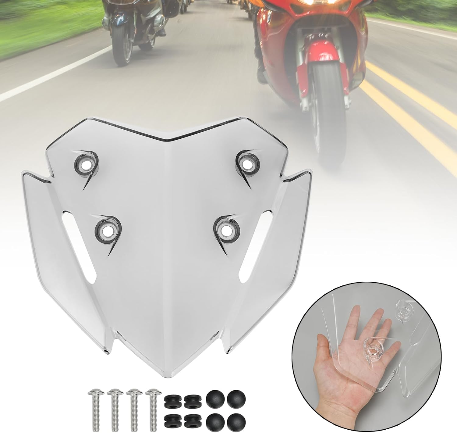 ABS Windshield Motorcycle WindScreen fit for YAMAHA X-MAX 300 2023