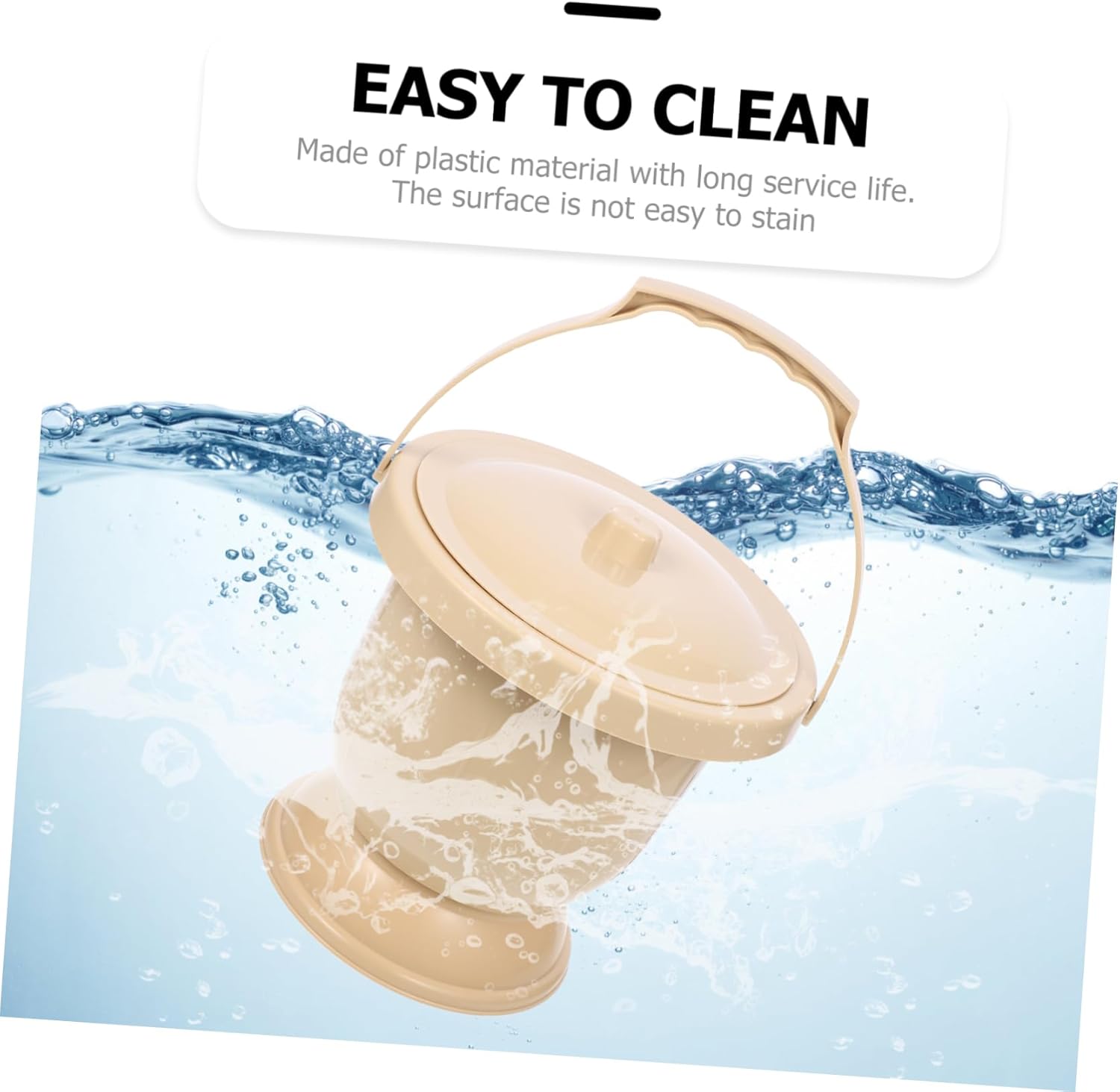 VALICLUD 1pc Portable Adult Urinal Pail Pot with Lid Lightweight Household Spittoon for Easy Cleaning for Travel Camping and Home Use Smooth Edges for Random Color