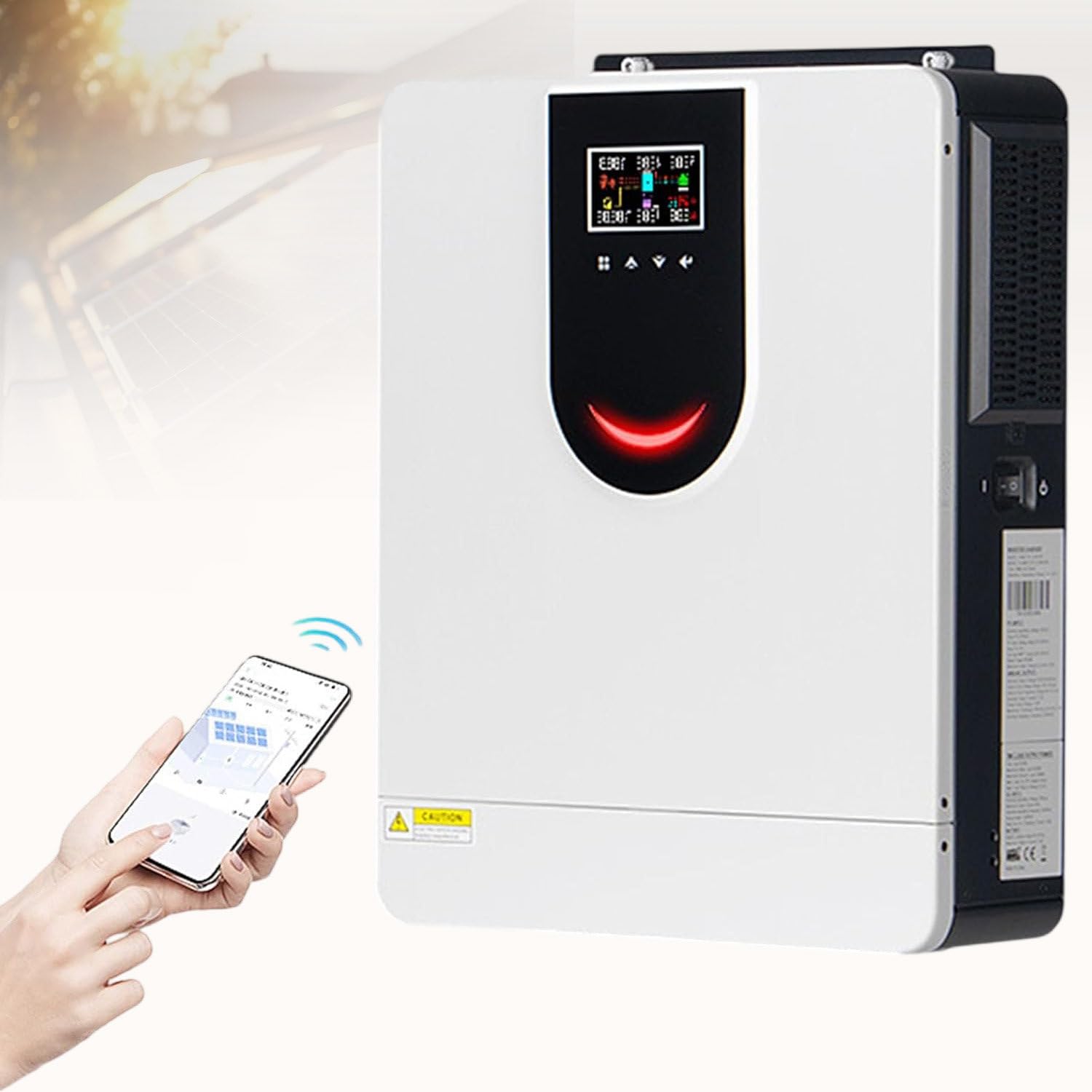 Inverter Solare da 8200 W, 48 V CC a 220-230 V CA, Inverter Ibrido on/off-Grid con regolatore di Carica Solare MPPT da 160 A, Funziona con Batteria al Piombo e al Litio da 48 V