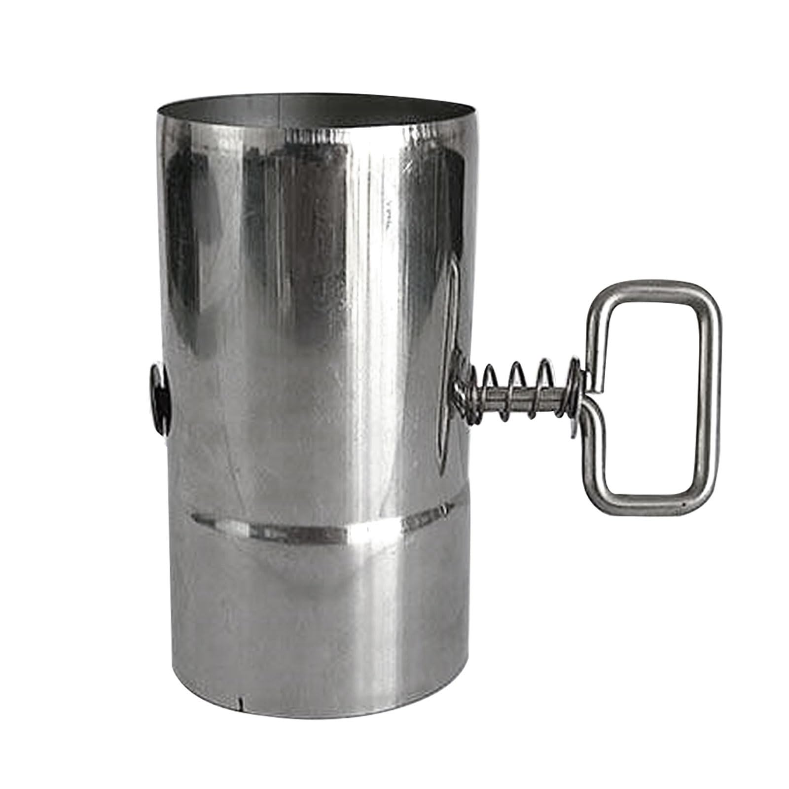 Tubo da stufa con serranda di controllo da 2,36 pollici, (1 confezione, diametro 2,36 pollici/6 cm) Tubo per canna fumaria, canna fumaria in acciaio inossidabile per camino da campeggio all'aperto A