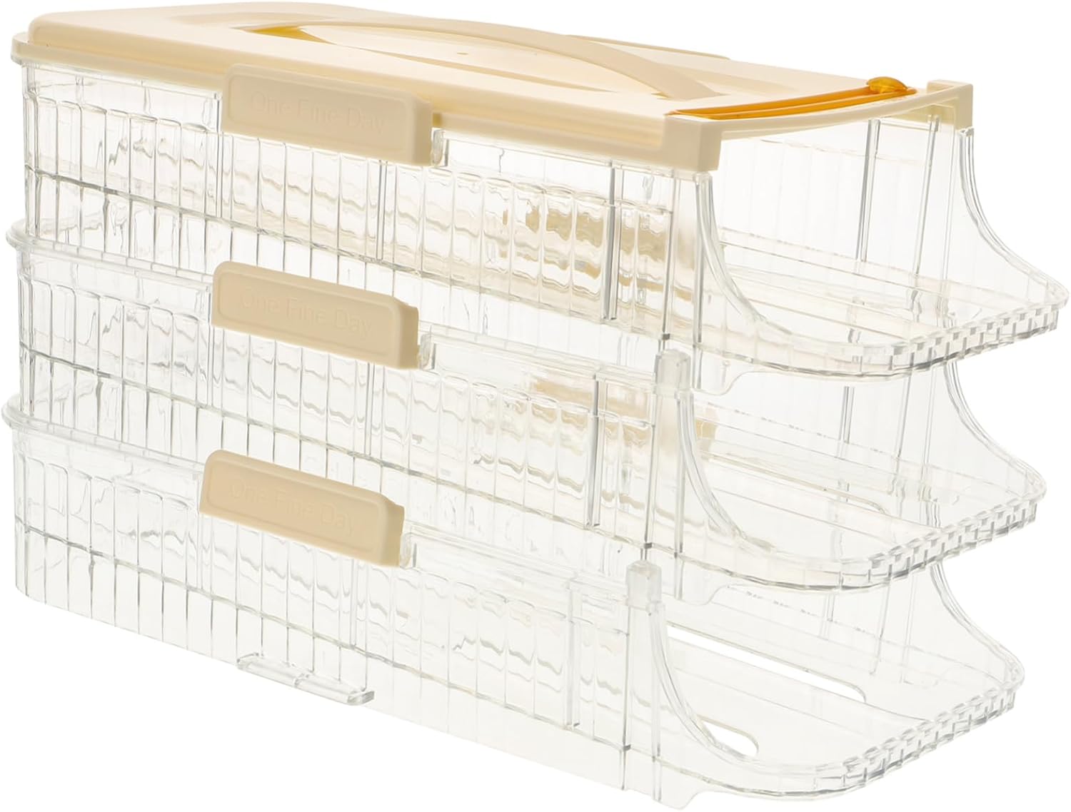 Egg Holder for Fridge Flip Egg Storage Box Multi-layer Easy to Monitor