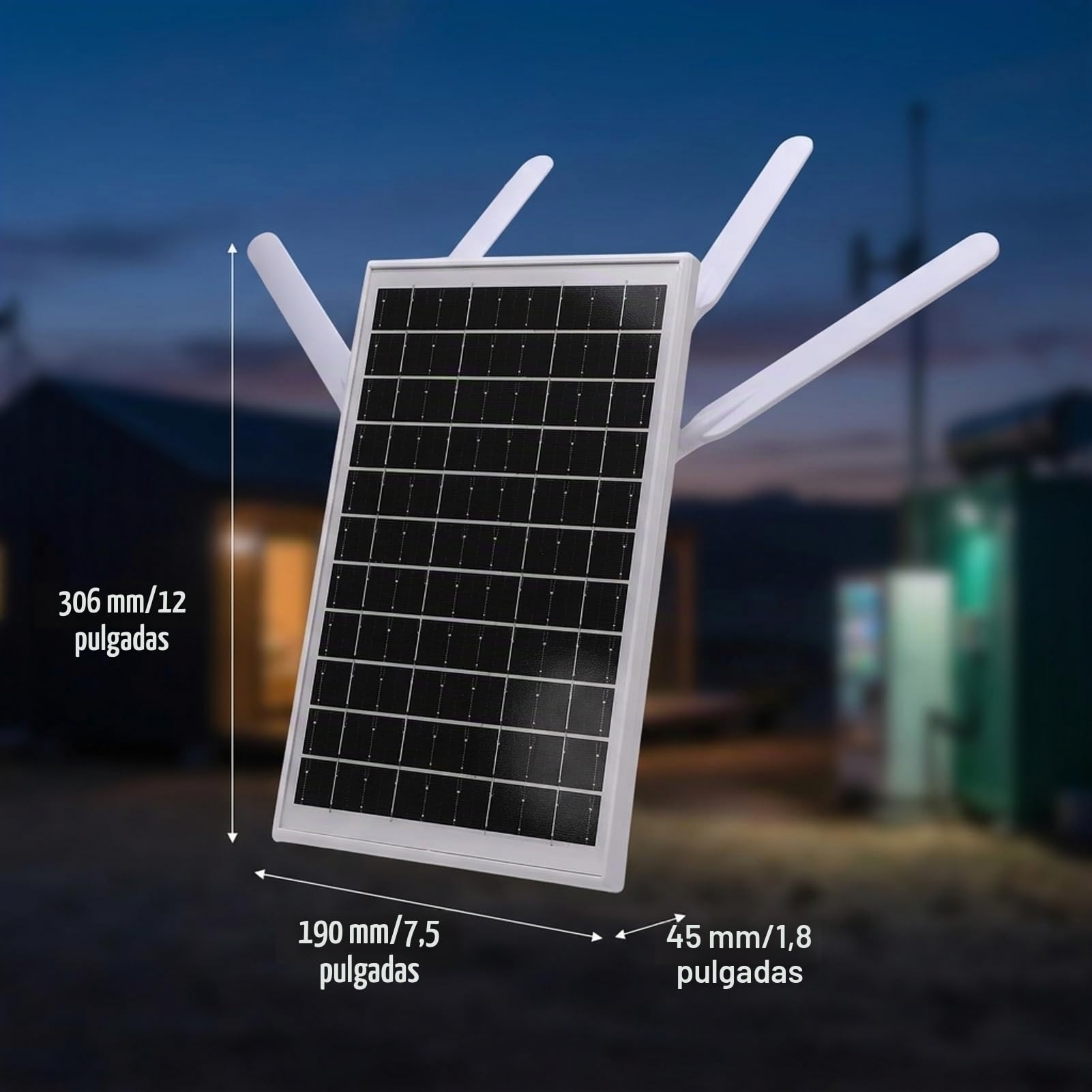 Router 4G LTE Solar para Exterior, Extensor WiFi 6 Solar con Ranura para Tarjeta SIM, Batería de 18000mAh y Panel de 12W, Repetidor WiFi Solar Impermeable IP66 de Largo Alcance