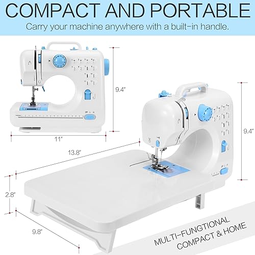 Miniatura 4 de yookee home Extension Table for 505A Sewing Machine Mini Extension Desktop Sewing Table Plastic Sewing Machine Extension Table Sewing Machine