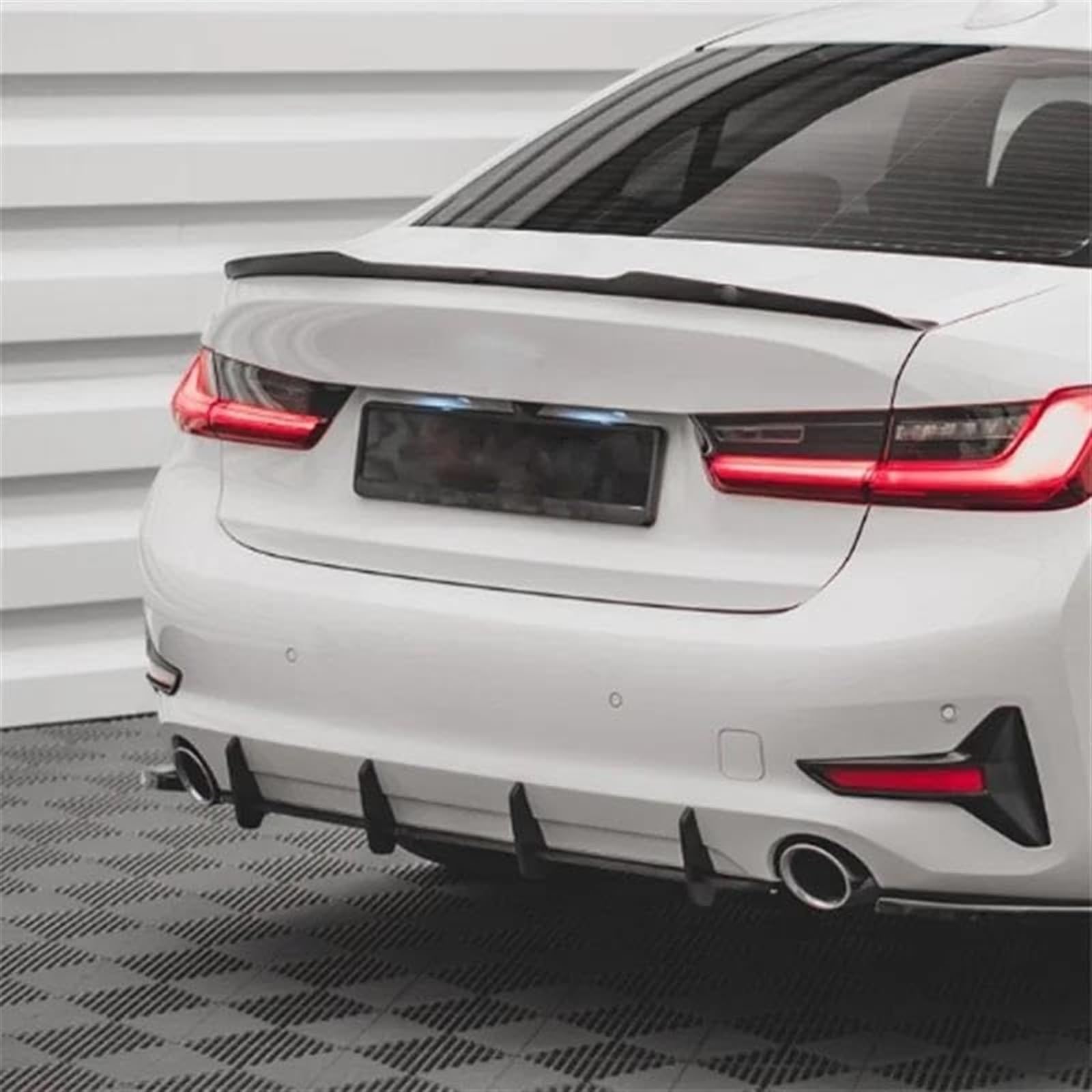 Spojlery tylnego bagażnika samochodu Dyfuzor tylnego zderzaka samochodu Spoiler Splitter, do, do serii 3 G20 do 320i 325i 330i 2019-2021 Spojler tylny samochodu