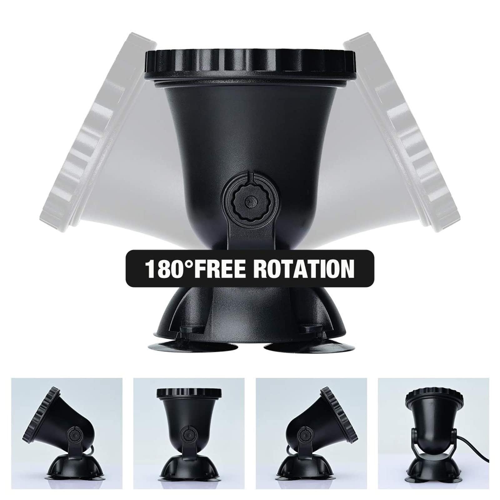 Unterwasser-Scheinwerfer, Ferngesteuerte, Farbwechselnde Unterwasserleuchten, Wasserdicht for Gartenteich, Aquarium, Innenhof, Pool, Springbrunnen(2 * 3W(DC12V))