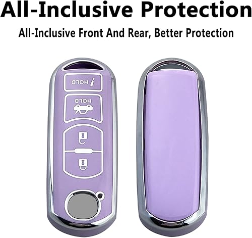 Miniatura 3 de Funda protectora para llavero compatible con Mazda 368 Miata MX-5 CX-5 CX-9 RX-8 Atenza Accesorios