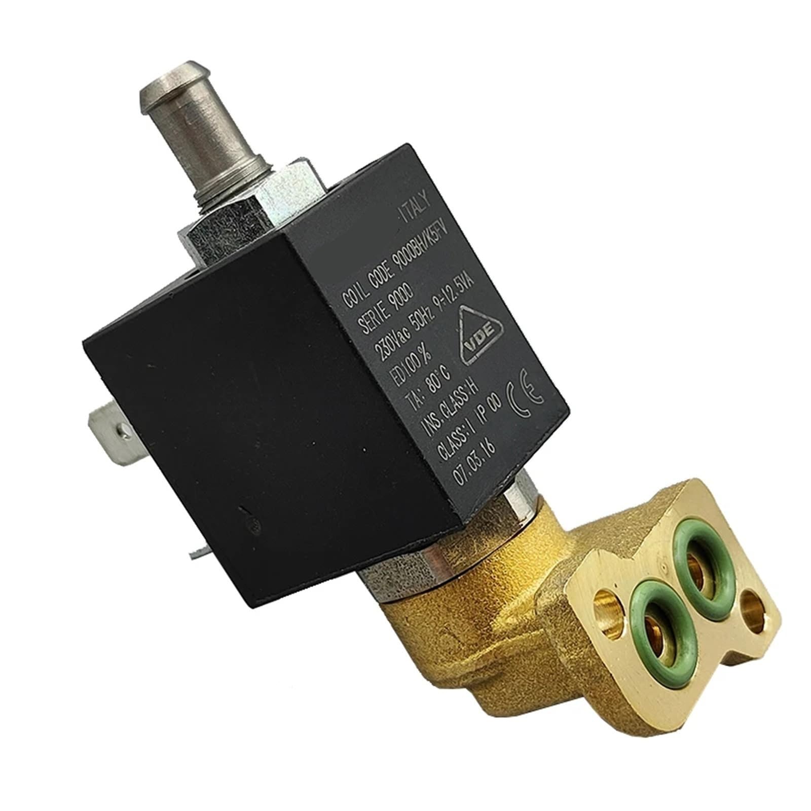 Électrovanne laiton normalement fermée 3 voies 220V haute température