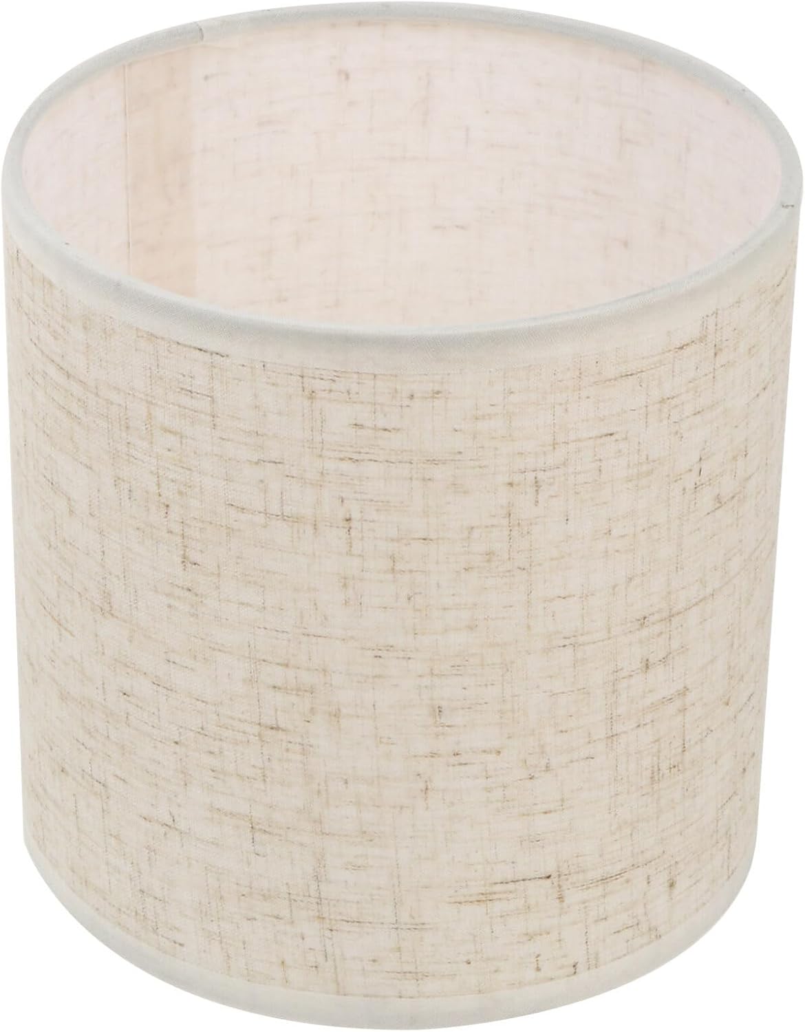 OSALADI Fabric Lamp Shade Linen lamp shades Drum Fabric Lampshade Clip on Bulb Light Cover for Table Lamp