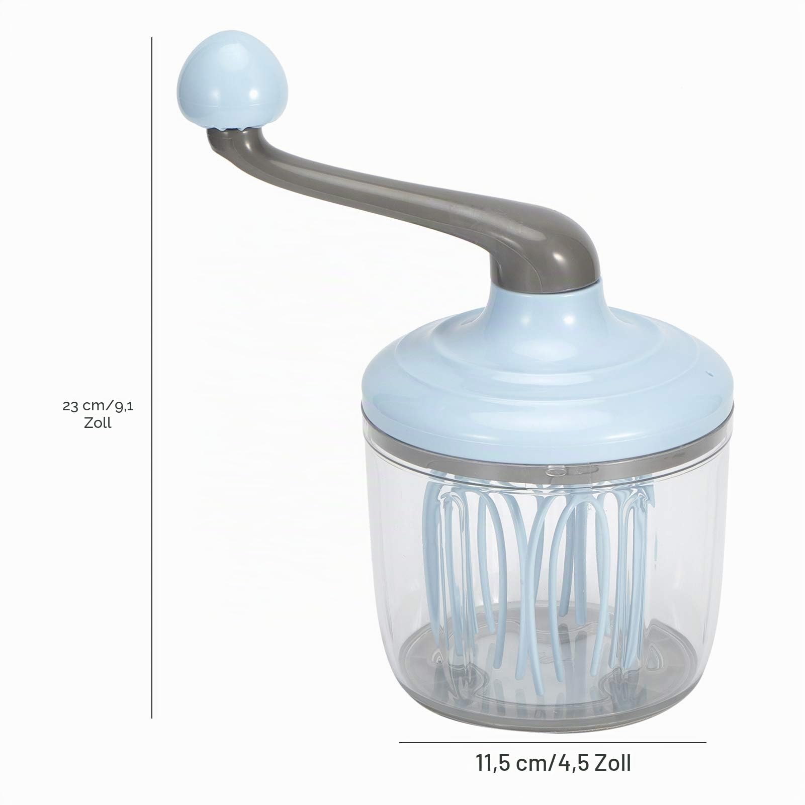 Handmixer für Sahne, Handkurbel Mixer Eierschläger Separator Kunststoff Handmixer Pusher Vielseitiges Werkzeug zum Schlagen von Eiern, Schlagen von Milch Home