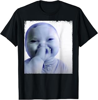 Ai Baby Meme Funny Laughing Baby Meme Brainrot T-Shirt
