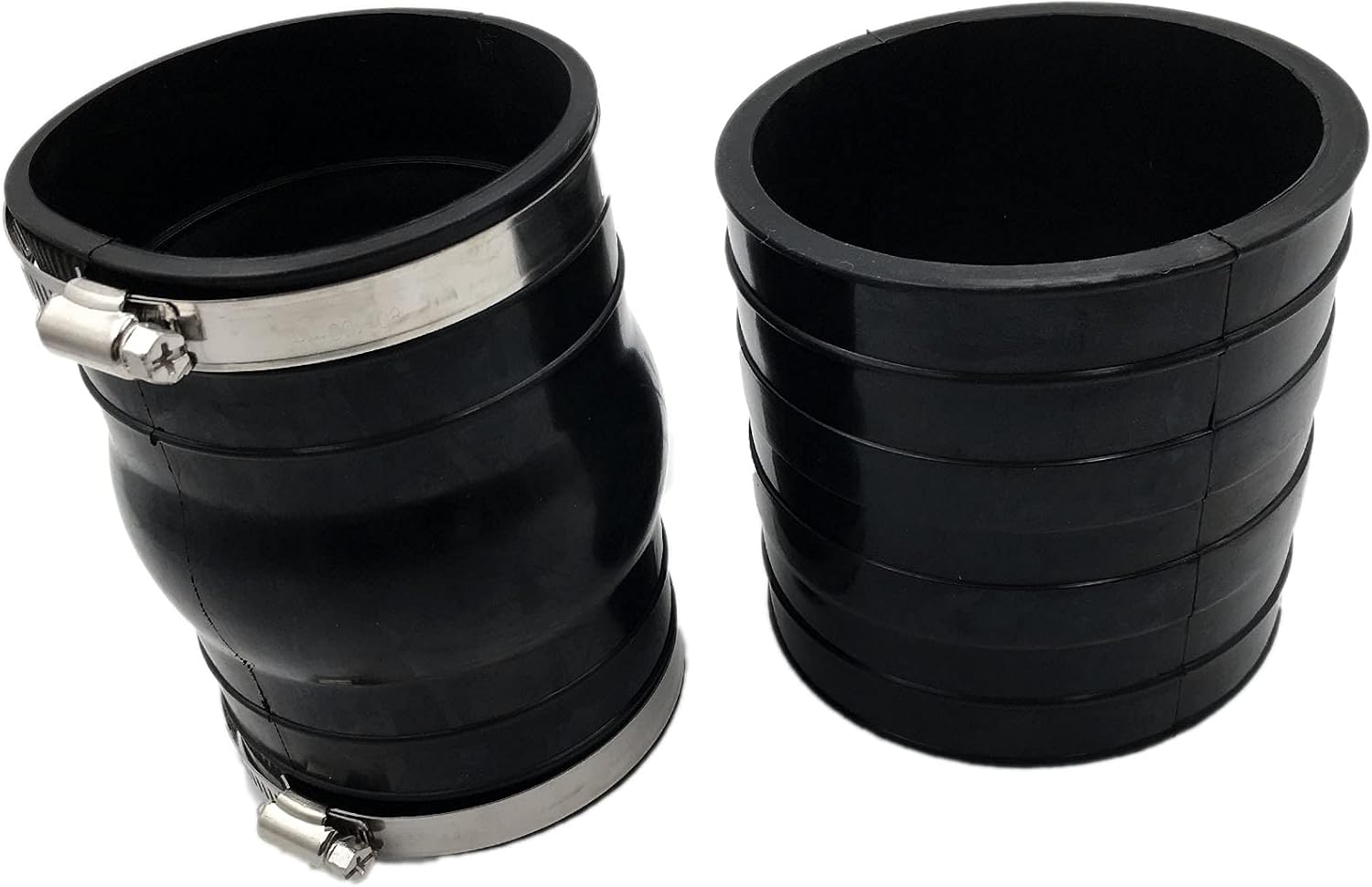 Upper Lower Rubber Coupler Exhaust Hose Bellows Compatible with OMC Volvo Penta 4.3 5.0 5.7
