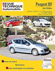 Couverture du livre de E.T.A.I - Revue Technique Automobile B724.5 - PEUGEOT 207 - 2006 à 2017