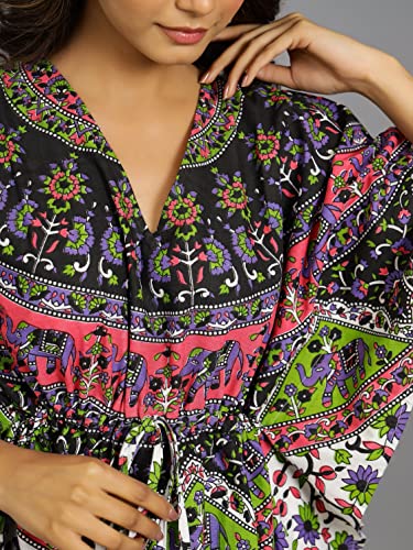Image of Ravaiyaa - Attitude is everything Womens Soft Crepe Silk Casual Dress Summer Floral Printed Dress Ladies Tank Midi Sundress