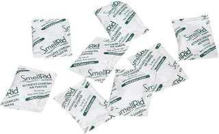 SMELLRID Activated Charcoal Odor Remover That Works [100 Pack] - Mini 5g (2” x 2”) Pack Treats 2 Sq. Ft.- Premium Natural Odor & Dampness Absorber Safeguard Stored/Shipped Items