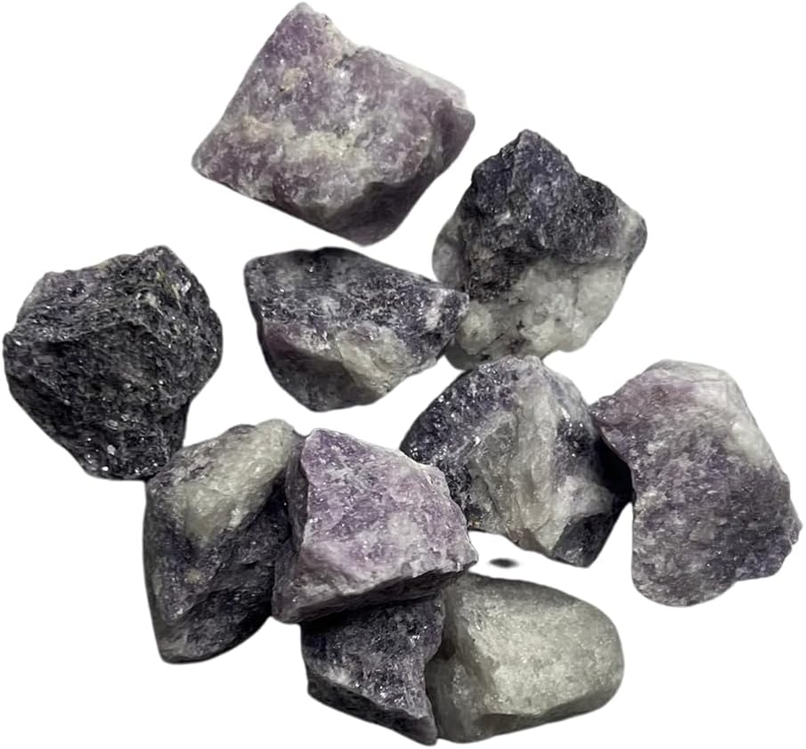VIE Raw Rough Cut Crystals, 2-4cm, Pack of 12, Lepidolite