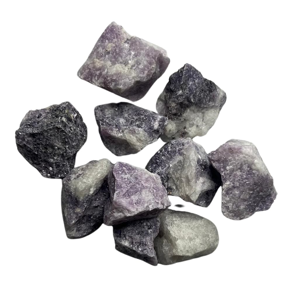 VIE Raw Rough Cut Crystals, 2-4cm, Pack of 6, Lepidolite