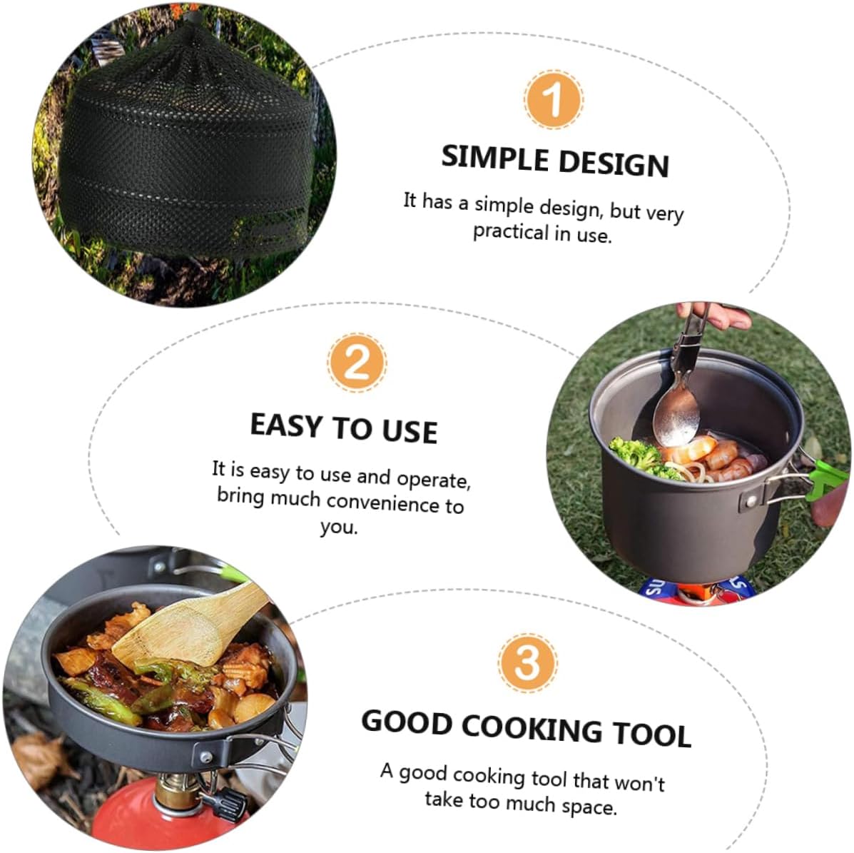 1set Outdoor Camping Cookware Multi-Functional Cooking Equipment for Camping Hiking and Picnics Portable and Lightweight Cooking Gear for Outdoor Adventures