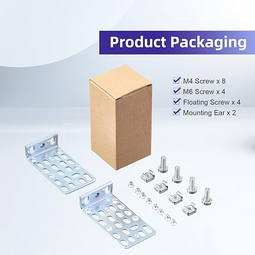 Miniatura 11 de Kit de montaje en rack para interruptores de enebro de 17,3 pulgadas para Juniper EX2200/EX2300