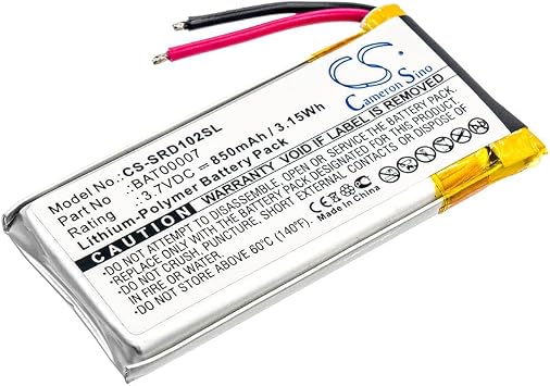 VI VINTRONS Battery for Cardo Packtalk Duo, Scala Rider Packtalk, SRPT0102,