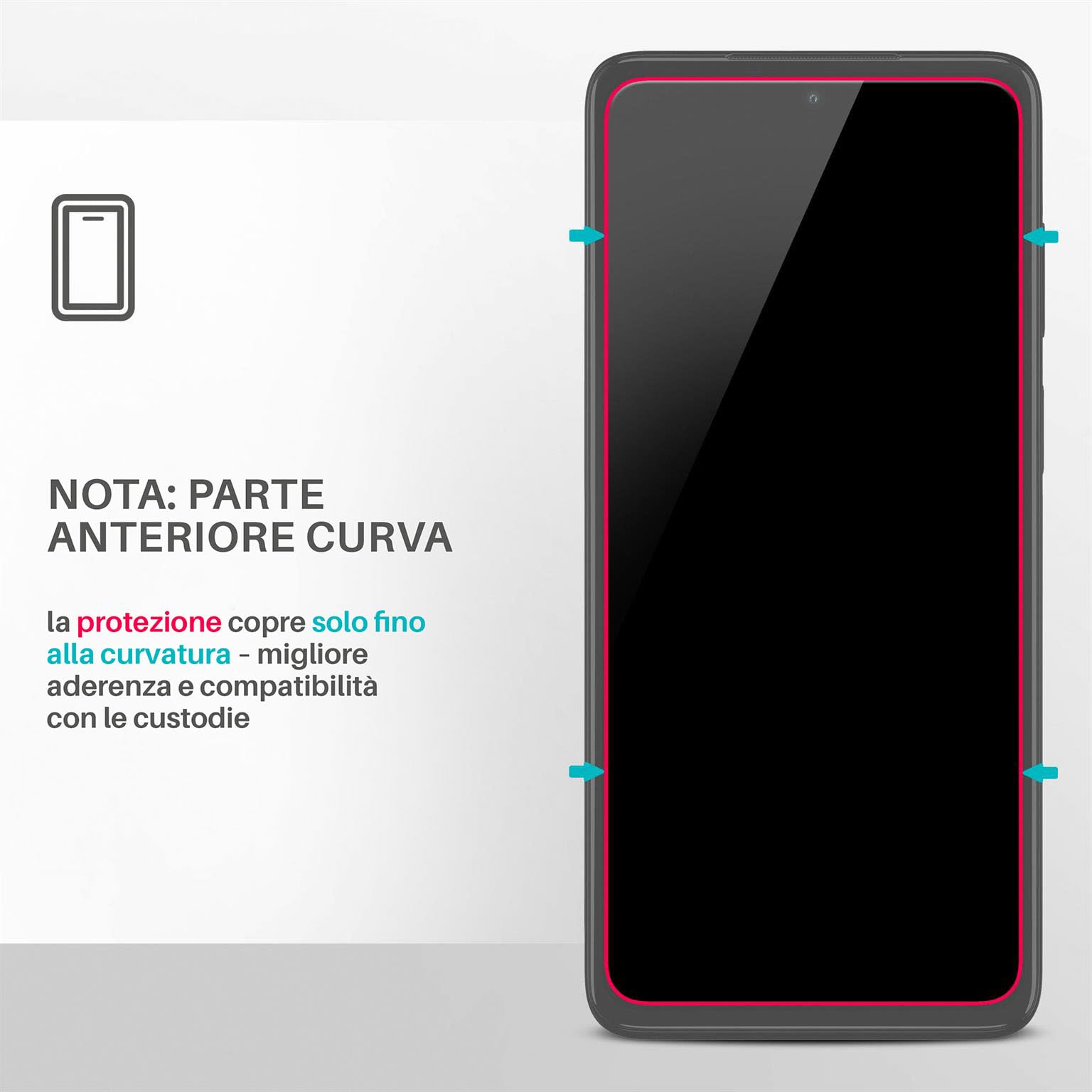 moex Pellicola in Vetro temperato Compatibile con Motorola Moto E4