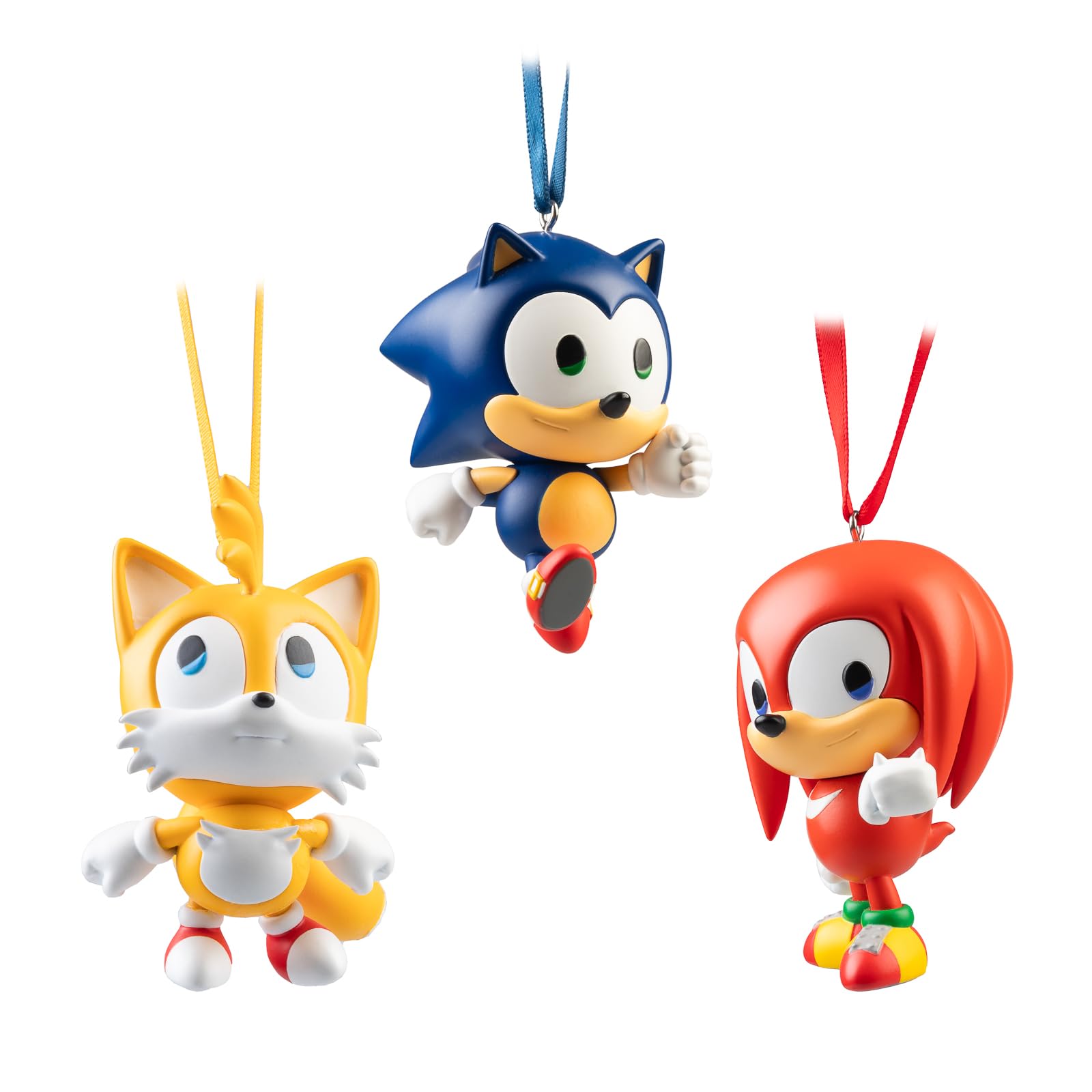 Grupo Erik Christmas Ornaments - Sonic The Hedgehog Gifts | Christmas Tree Decorations Set Of 3 - Sonic, Tails, Knuckles - Sonic Gifts, Xmas Decorations For Tree