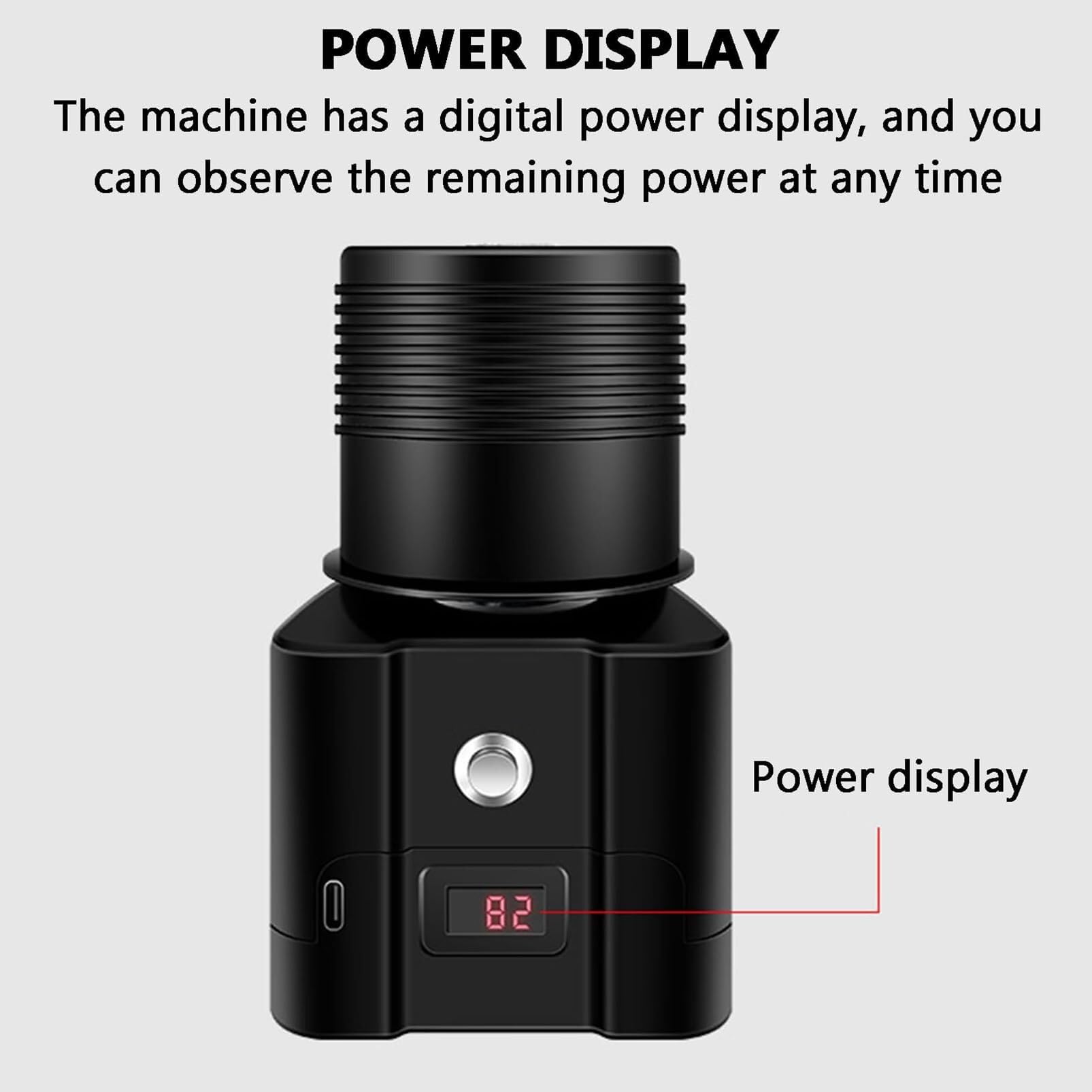 Mini Vortex Mixer, Mezclador De Pintura Eléctrico Con Pantalla Digital De Potencia, Carga Y Conexión, Mezclador De Esmalte Para Botellas De Pintura De 5–100 Ml Para Tinta Pigmentada