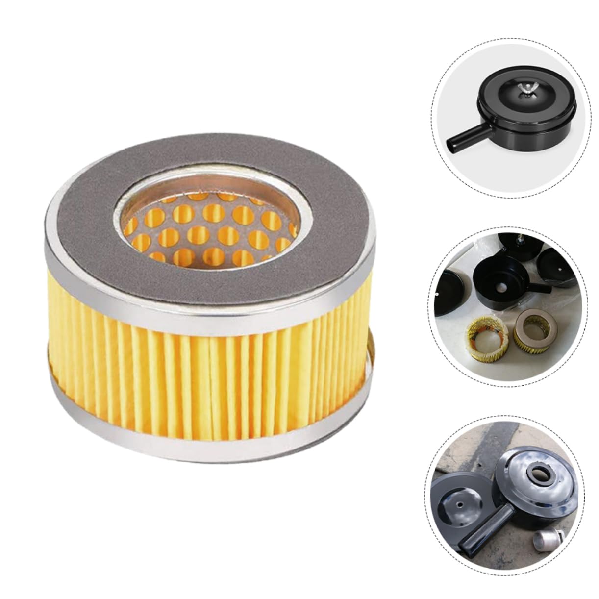 ULTECHNOVO 20piezas Silenciador De Compresor De Aire Para Piston y Tornillo Accesorios De Reducción De Ruido Filtro De Aire Para Instalación Fácil
