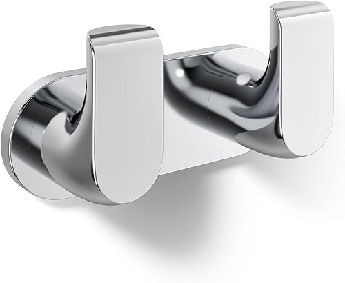 Miniatura 9 de Kohler 97500-2MB Avid Gancho doble para bata, latón cepillado vibrante moderno