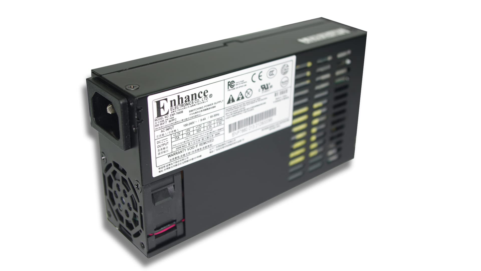 Enhance ENP-7660B Flex ATX 電源ユニット 600W Enhance Electronics ENP-7660B Platinum Flex ATX 1U 600W